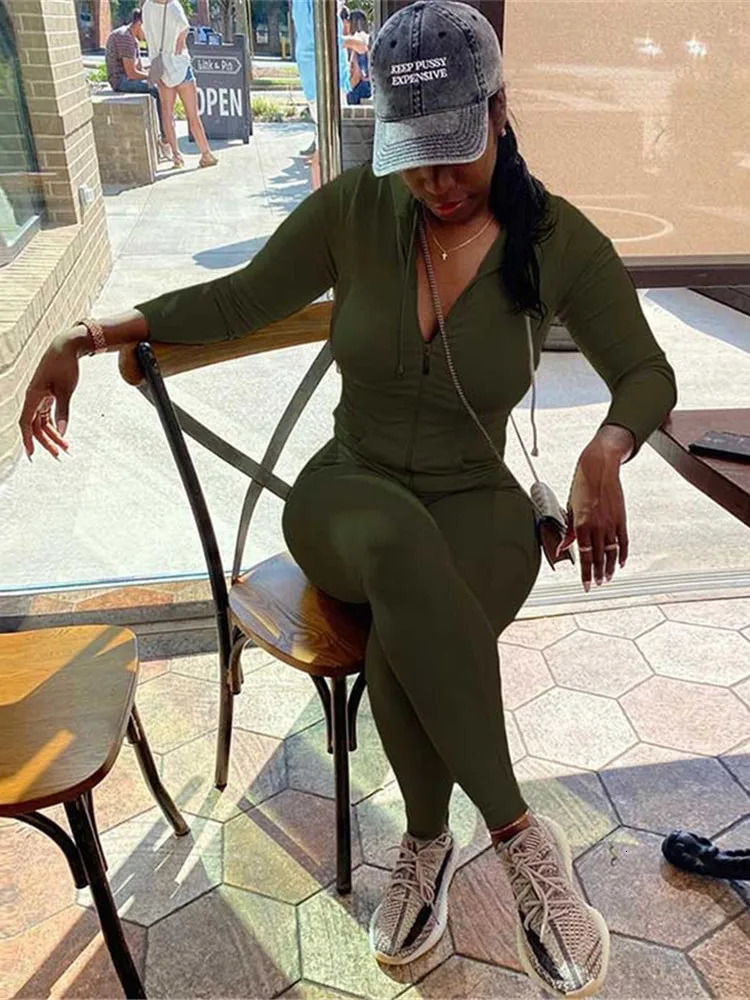 Kliou Autumn two-piece womens long sleeved hooded sweatshirt with zippered pockets sports jacketleg competition set exercise streetwear 241023