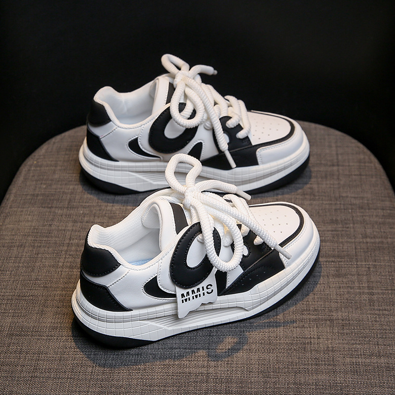 trendy little white for women in autumn, new student running thick soled high rise board shoes, casual shoes