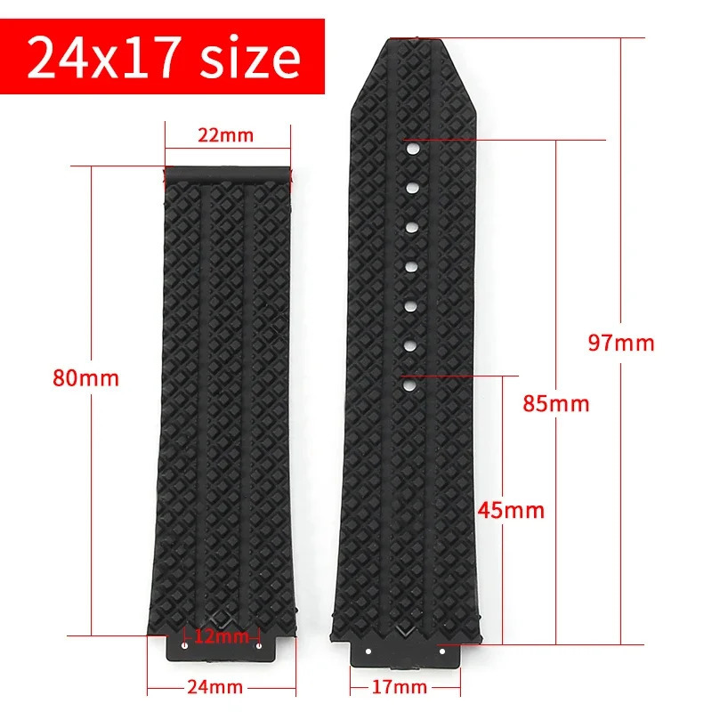 Compatible Mens Sport Accessories For Hublot Silicone Sweatproof Watch Strap Yubo Big Bang Classic Fusion 26x19mm 24x17mm 241023 - view 6