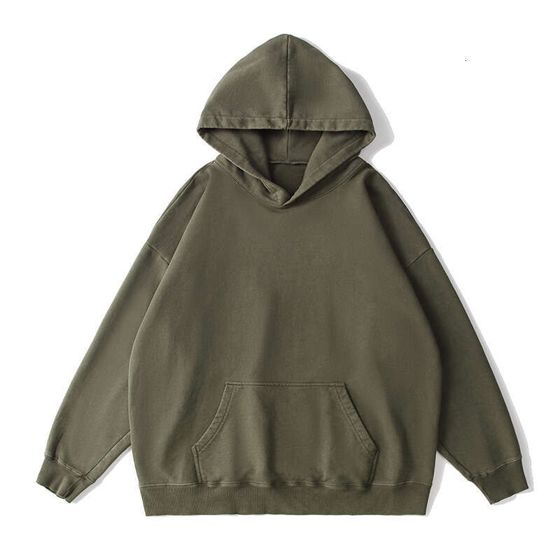 High end Cotton Oversize Distressed Men s and Women Hoodie Drop Shoulder Retro Fashion Brand Washed Loose Fahion Br Wahed Looe