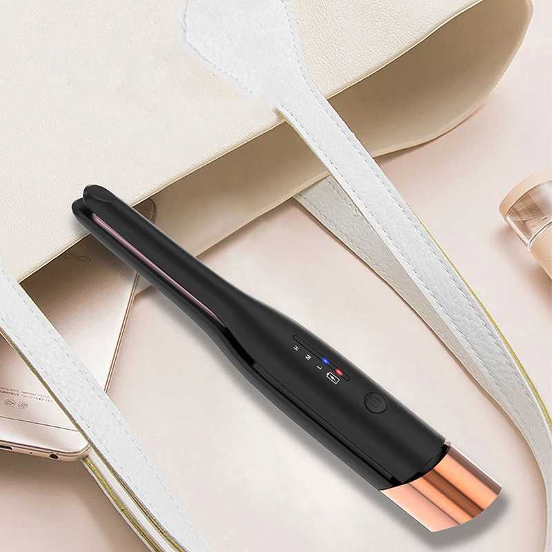 New Arrival Wireless electric straightener rechargeable instant heating curling iron straightening tool Z241022
