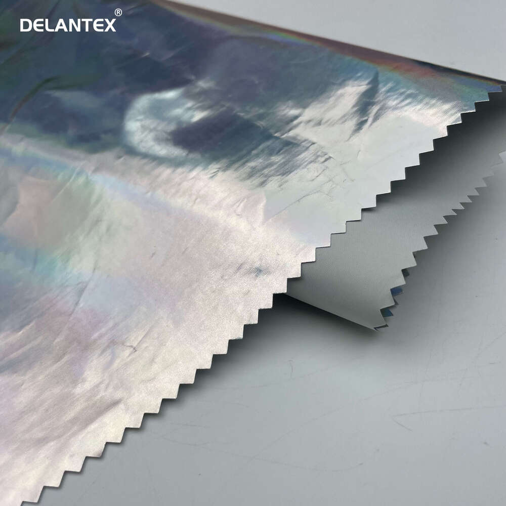 Lightweight Waterproof Polyester Reflective Sier coated Taffeta Fabric for Car Cover Umbrella