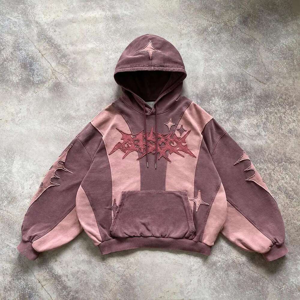 High end Hop Hip Patch Streetwear Hoodie Y K Retro Sweatshirt Mens Womens New Harajuku Gothic Pullover Clothes