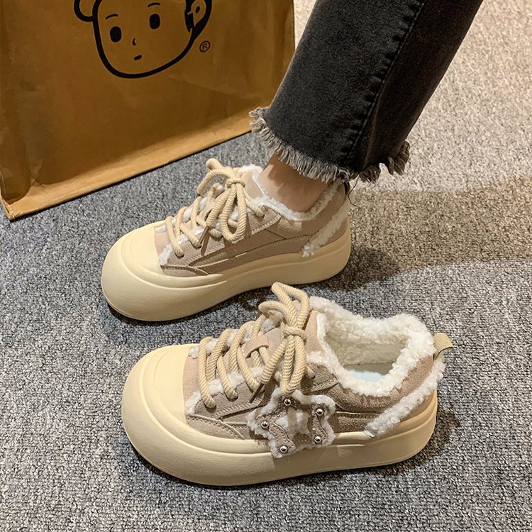 Women's Autumn Ugly Cute Big Head Star Board Shoes 67ed