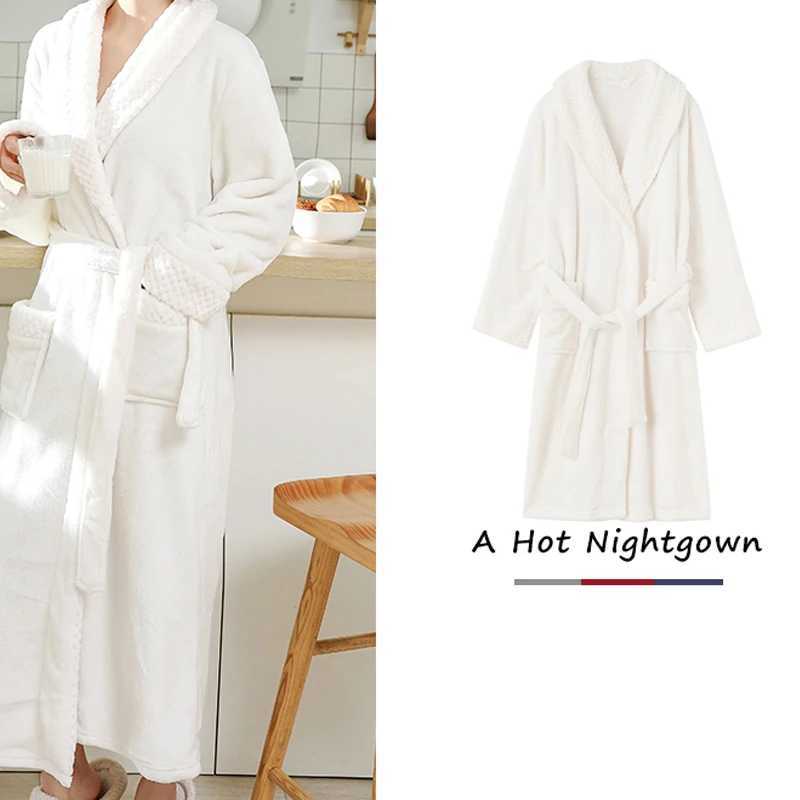 Mens bathroom Terry womens casual kimono bathroom winter flannel long robe womens thick Spwear pajamas mens pajamas W241023