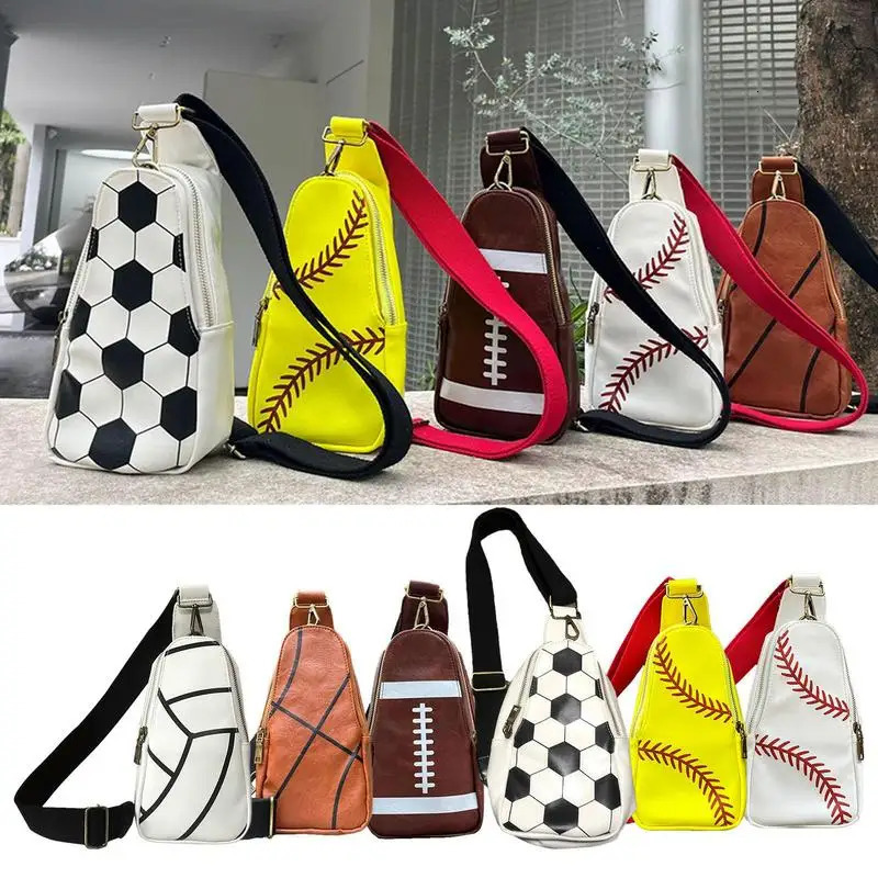 Crossbody Bag Sling Bag Retro Baseball Sports Hiking Day Bag Easy to Carry Adjustable Messenger Bag 241023