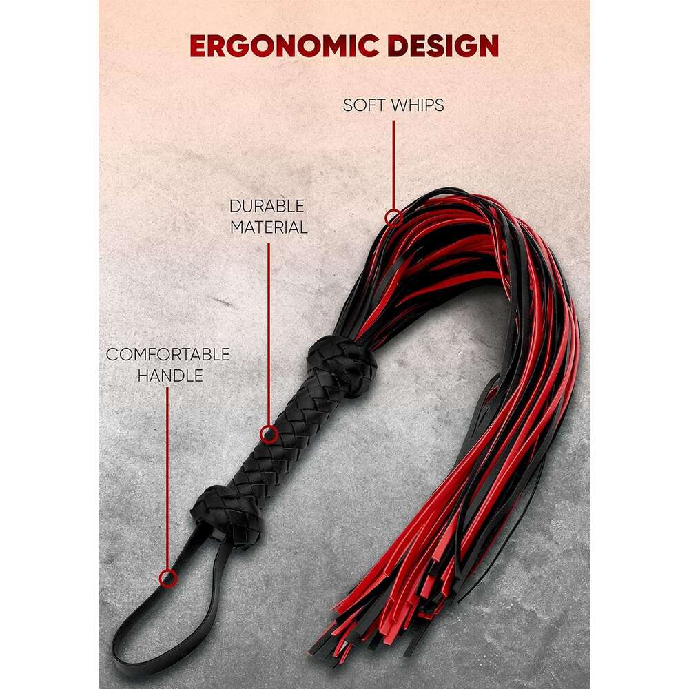 AOXVIA Whips Sex Flogger 30'' Paddle BDSM Adults Games Sex Paddle for Couples BDSM Whip Adults Sex Toys SM Flogger Spanking Sex