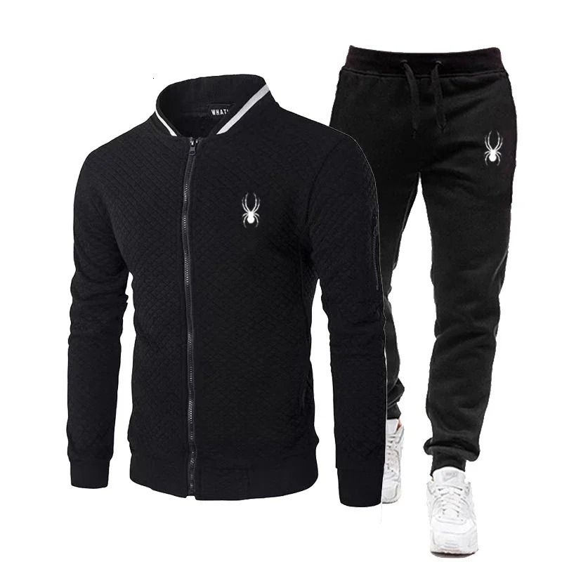 High quality casual jackets mens clothing jackets mens clothing sports training sets autumn zipper jackets sets sportswear 241023
