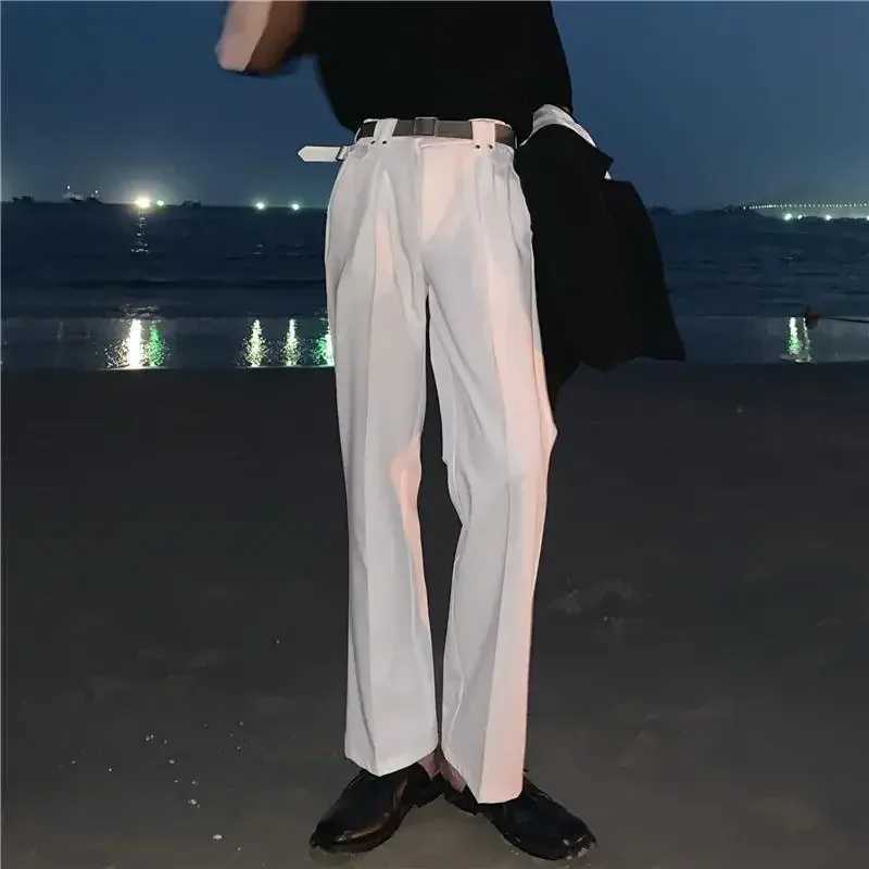 White Baggy Male Suit Trousers Straight Mens Summer Pants Fashion Korean Style Clothes Designer Work Wear 2024 Reviews Many UpX241023
