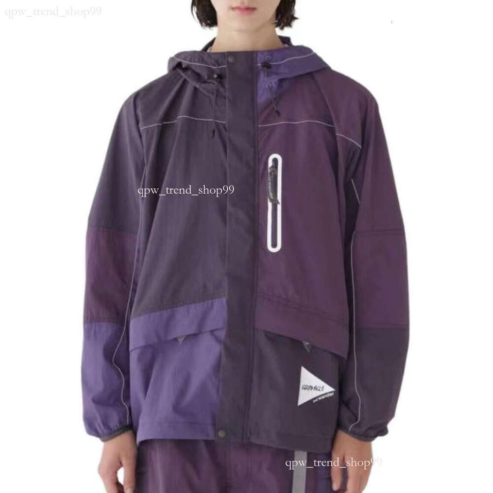 hot New AND WANDER co-branded stick figures outdoor lightweight windproof jacket ladies sun tide windbreaker hunting nylon tooled jacket men's sweatshirt pant 7f