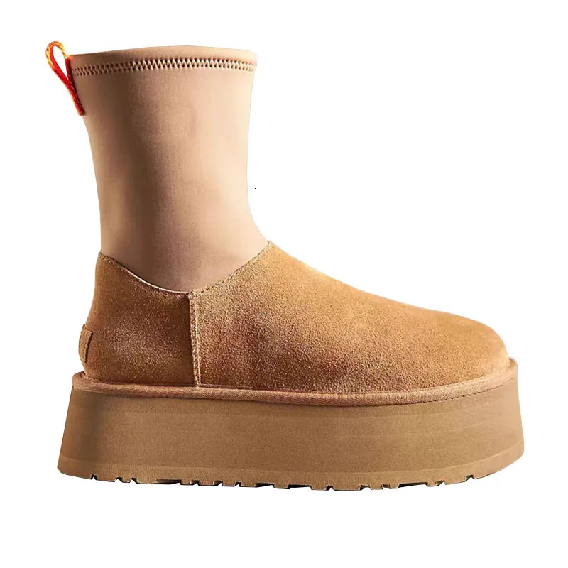 Winter Suede Cotton Warm Ankle Snow Boots Thick Bottom Gothic Short Plush Walking Shoes Womens 241022