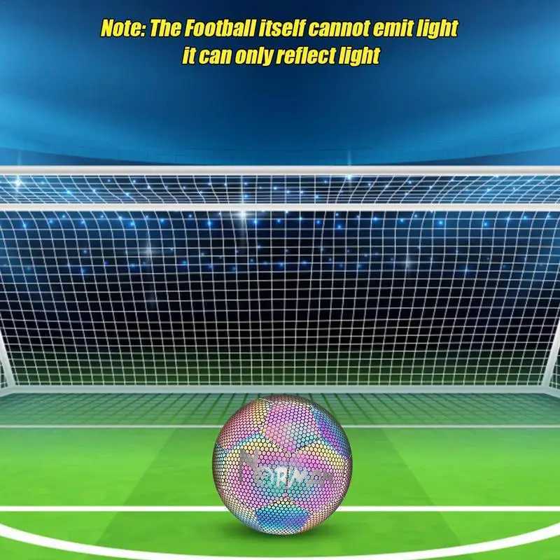 Night Time Soccer Ball Size 4/5 Luminous Night Rctive Football Bright-Glow Material Ball For Student Teenagers Outdoor TeamXJ241023