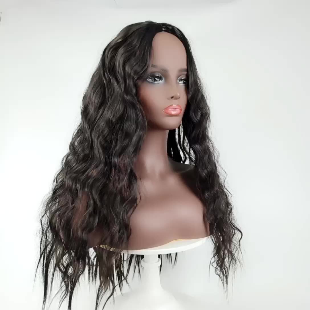 Wig for women African black curly hair synthetic fiber headpiece ladies long curly hair