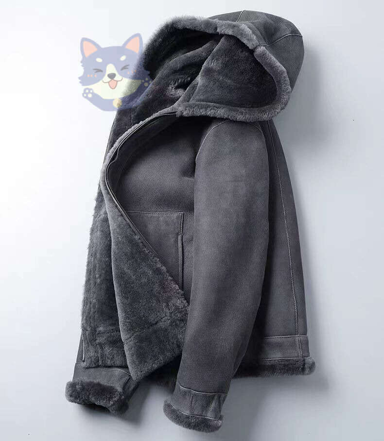 designer Merino wool Mens Jackets men's leather jacket Plush Faux Leather classic men Womens letter Coat Outerwear jacket for Couples hooded Wind