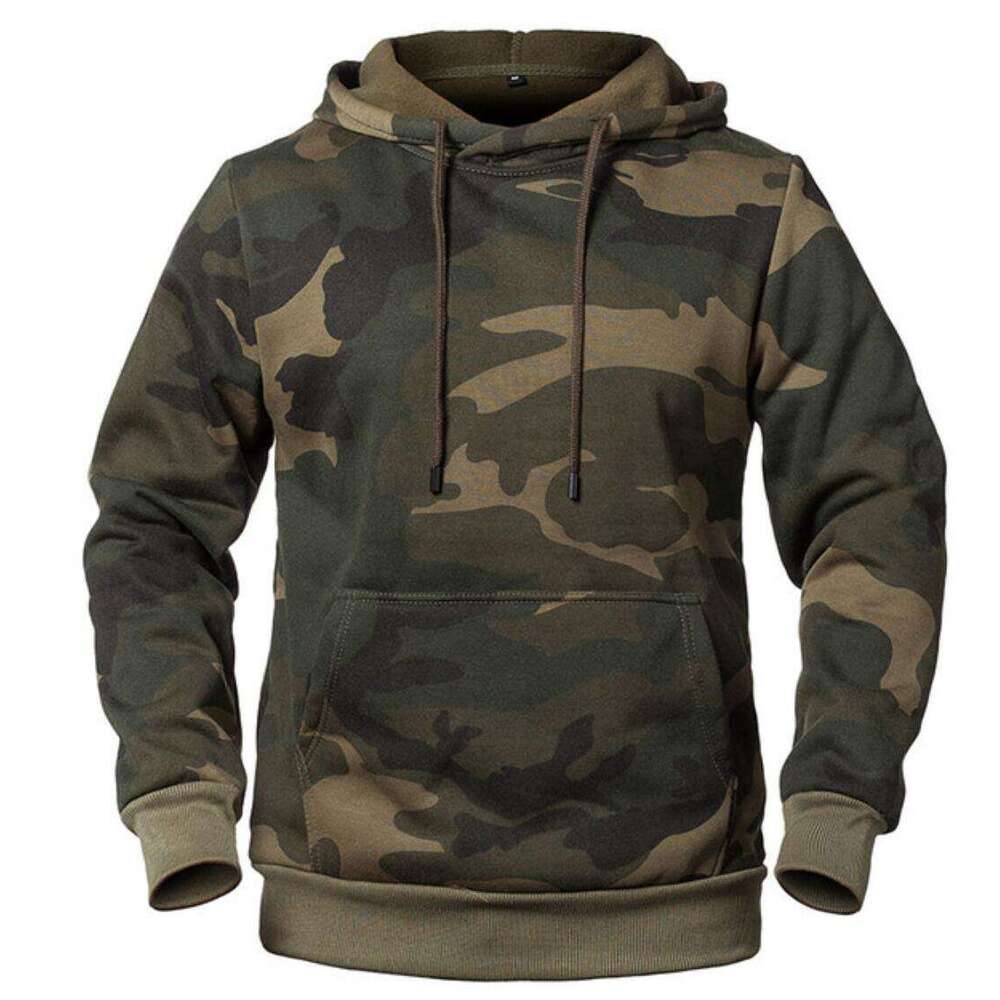 s Men Winter Casual Fleece Hoodies Male Outdoor Camouflage Pullover Sweatshirts Hooded Loose Outwear Capts Plus Size XL Caual Hoodie Sweathirt Looe Ca