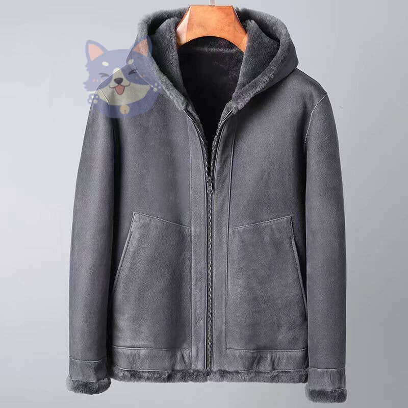 designer Merino wool Mens Jackets men's leather jacket Plush Faux Leather classic men Womens letter Coat Outerwear jacket for Couples hooded Wind