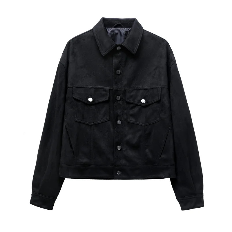 RARF Mens Autumn/Winter Suede Jacket Tool Casual Collar Coat Tri Color Mens 241023