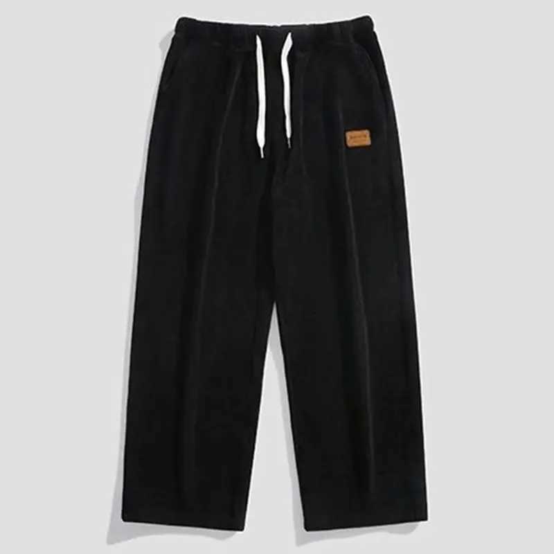 Y2k Korean Men Basic Blank Solid Baggy Joggers Running Sports Pants Trousers Casual Grey Jogging Pants For Men Drstring PantsXJ241023