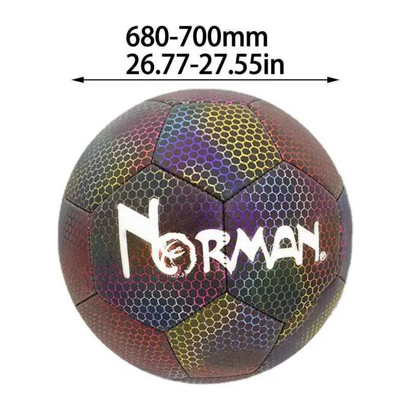 Night Time Soccer Ball Size 4/5 Luminous Night Rctive Football Bright-Glow Material Ball For Student Teenagers Outdoor TeamXJ241023
