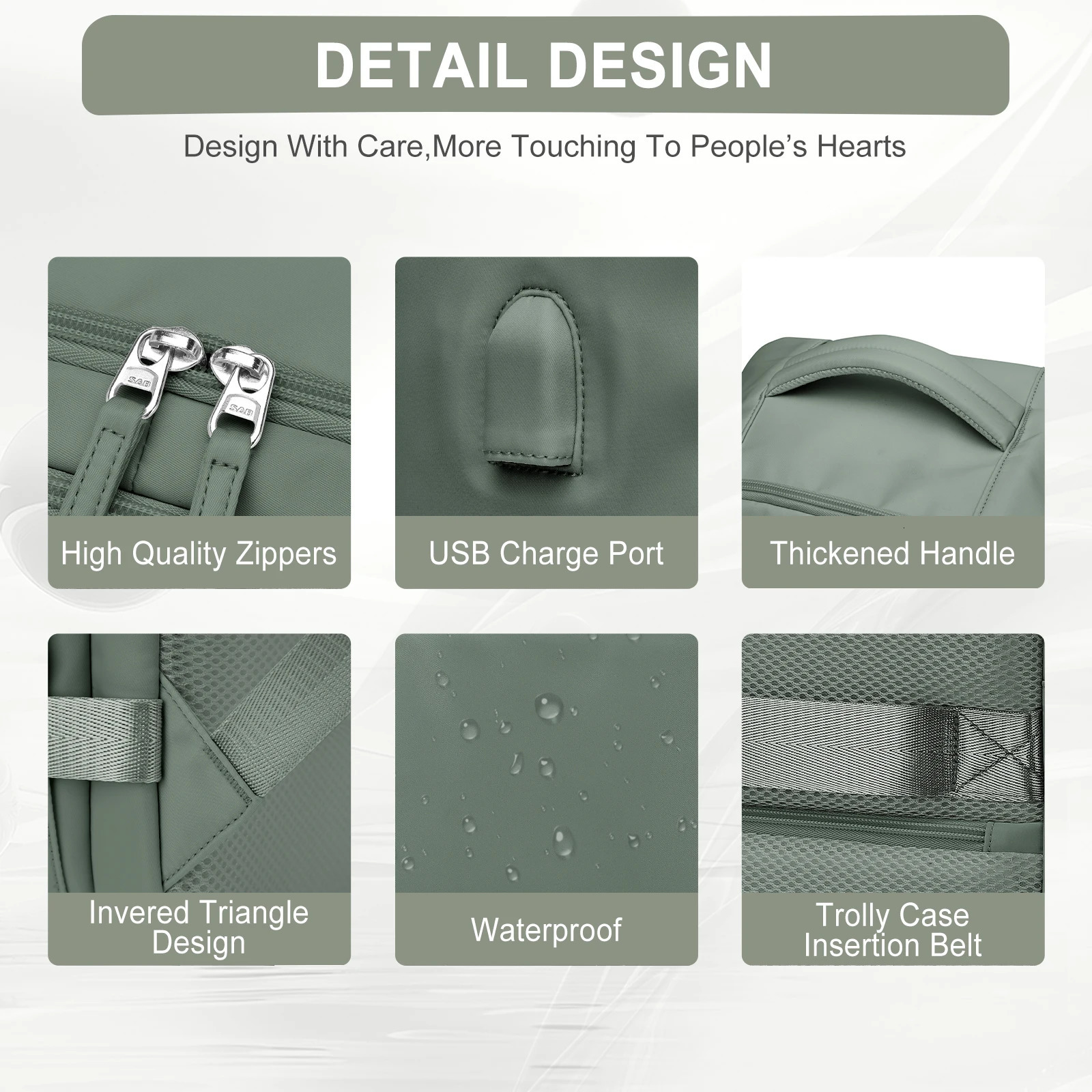 Large travel backpack with USB charging anti-theft backpack 241023