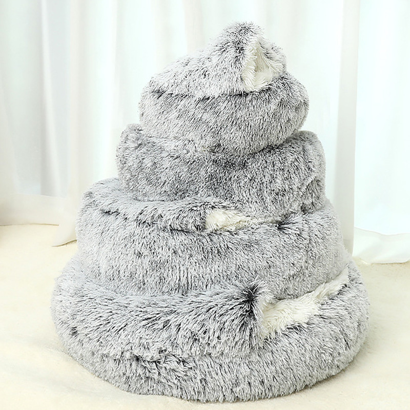 Pet supplies winter warm shell semi-enclosed cat kennel pet cat bed semi-enclosed dog kennel dog bed closed cat kennel