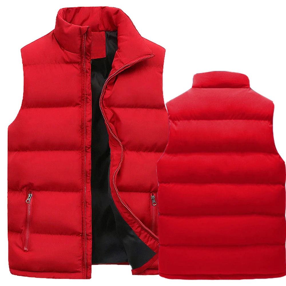 Winter clothing vests warm sleeveless mens jackets casual vests winter windproof jackets mens zipper vests 241023