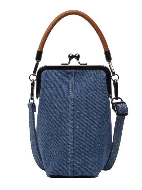 Ladies Women Crossbody Bag With Twist Lock Handbag Classic Style Solid Color Shoulder Bags s