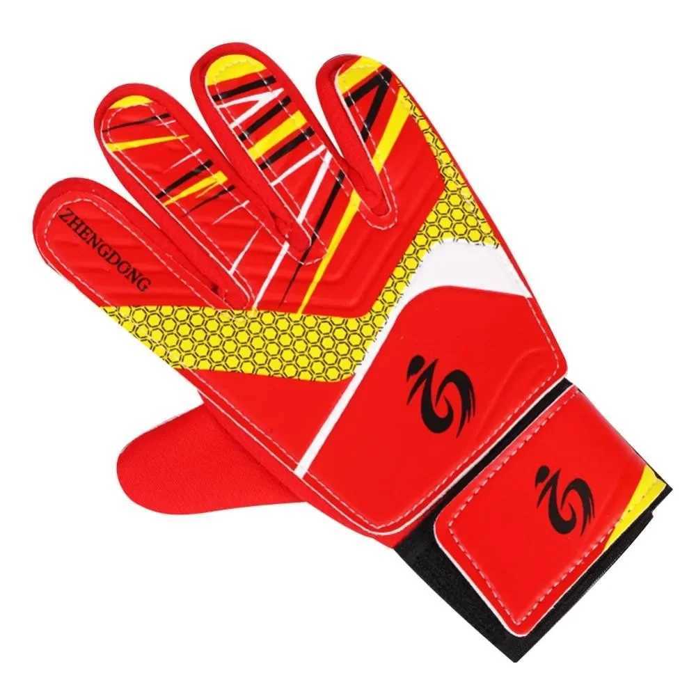 1Pair Latex Profional Kids Soccer Goalkeeper Gloves Soccer Goalie Strong Full Finger Protection Gloves Football GlovesXJ241023