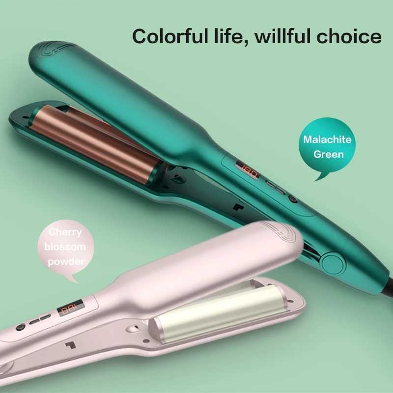 New Arrival Automatic curler ceramic curler Korean Chicken rolls negative ion LCD UShaped wavy hair iron Z241022