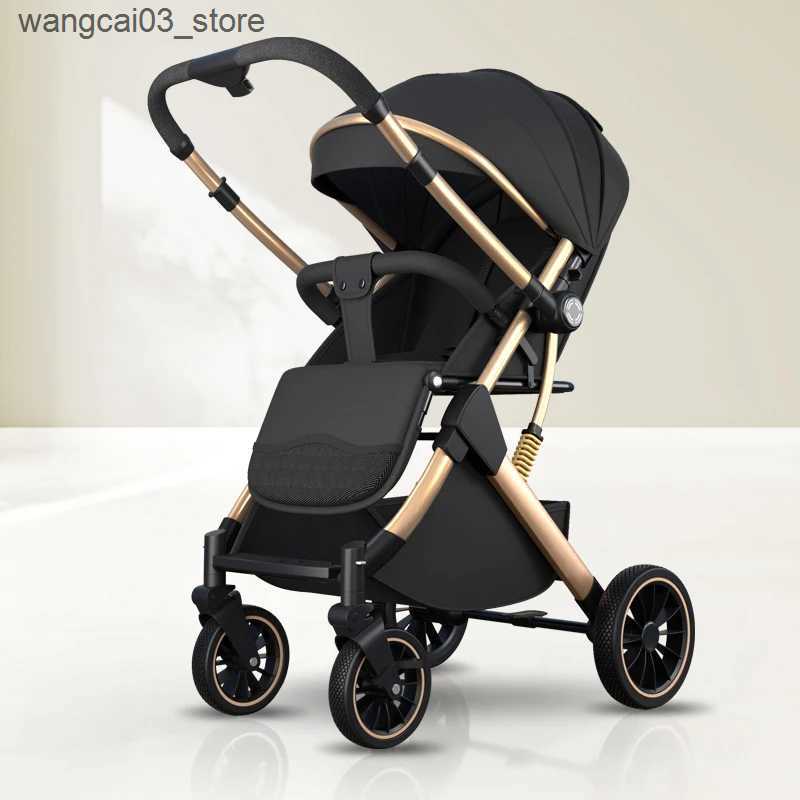 Strollers# Two-way Lightweight baby stroller can sit or lie down Baby Travel walking Car Folding 0-4 Years Old Newborn Child Stroller L240910