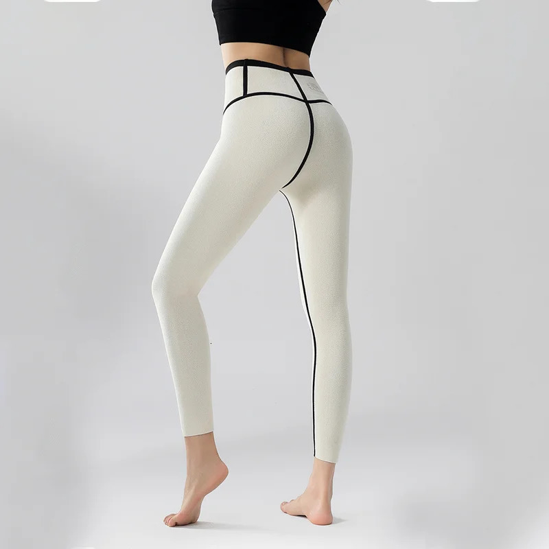 Velvet Sharkskin Legging Womens Autumn and Winter High Waist Warm Pants with Tight and Elastic Abdomen Trouser 241023