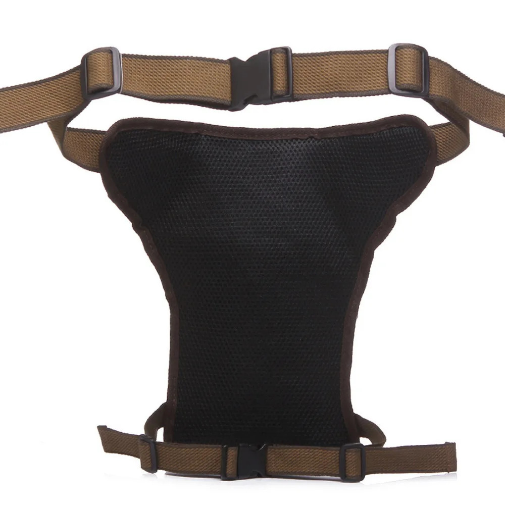 Mens straight leg waist bag motorcycle rider outdoor sports canvas travel hiking backpack 241023