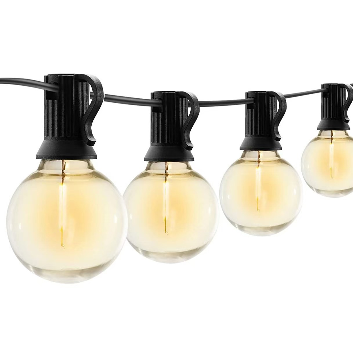 G40 LED Outdoor String Ball Lights 7.6M/15M Shatterproof Patio Lights For Outside Backyard Porch Garden Decor