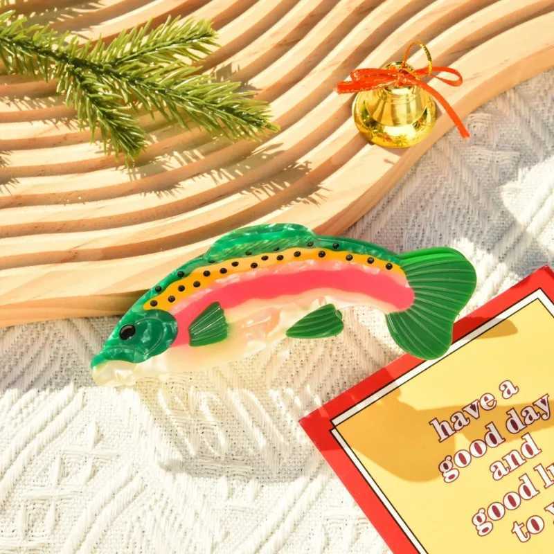 Cartoon Christmas Mouse Head Hair Claw Acetate Christmas Tree Car Crab Hair Clips Cute Hat Fish Hair Accessories for Women GirlsX241021