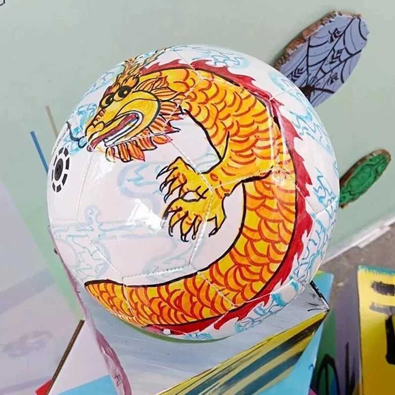 White Soccer Ball Size 5 Official Size Lightweight For Kids Adult Football Toy Educational Plaything Sports PVC DIY GiftXJ241023