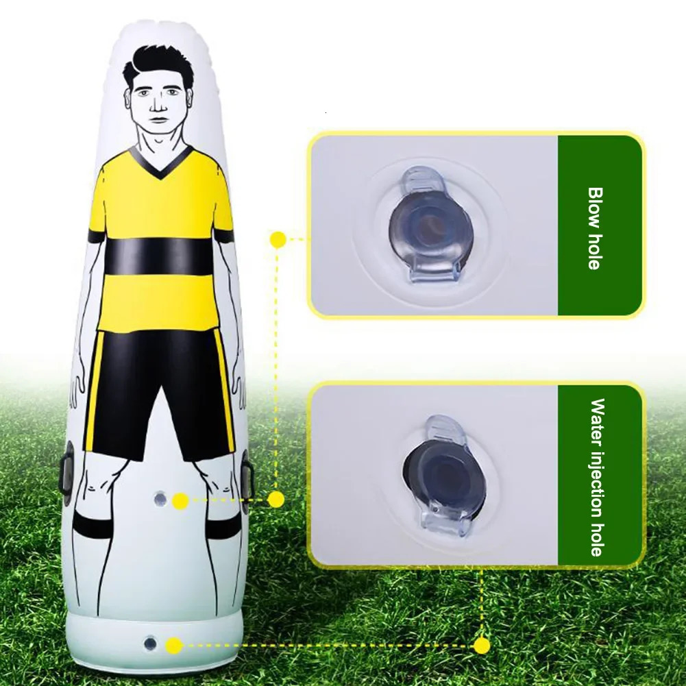 160cm football free kick training obstacle dummy portable thick inflatable single player football goalkeeper practice human shield 241022