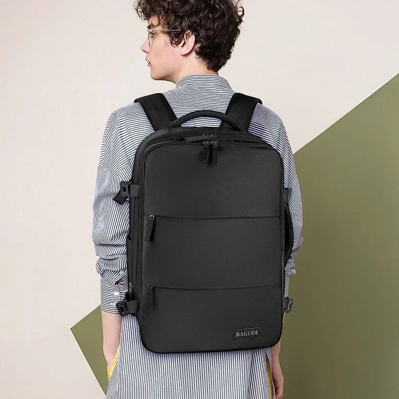 Aircraft travel backpacks suitable for Wamen and Man large capacity backpacks waterproof and multifunctional expandable backpacks 241023