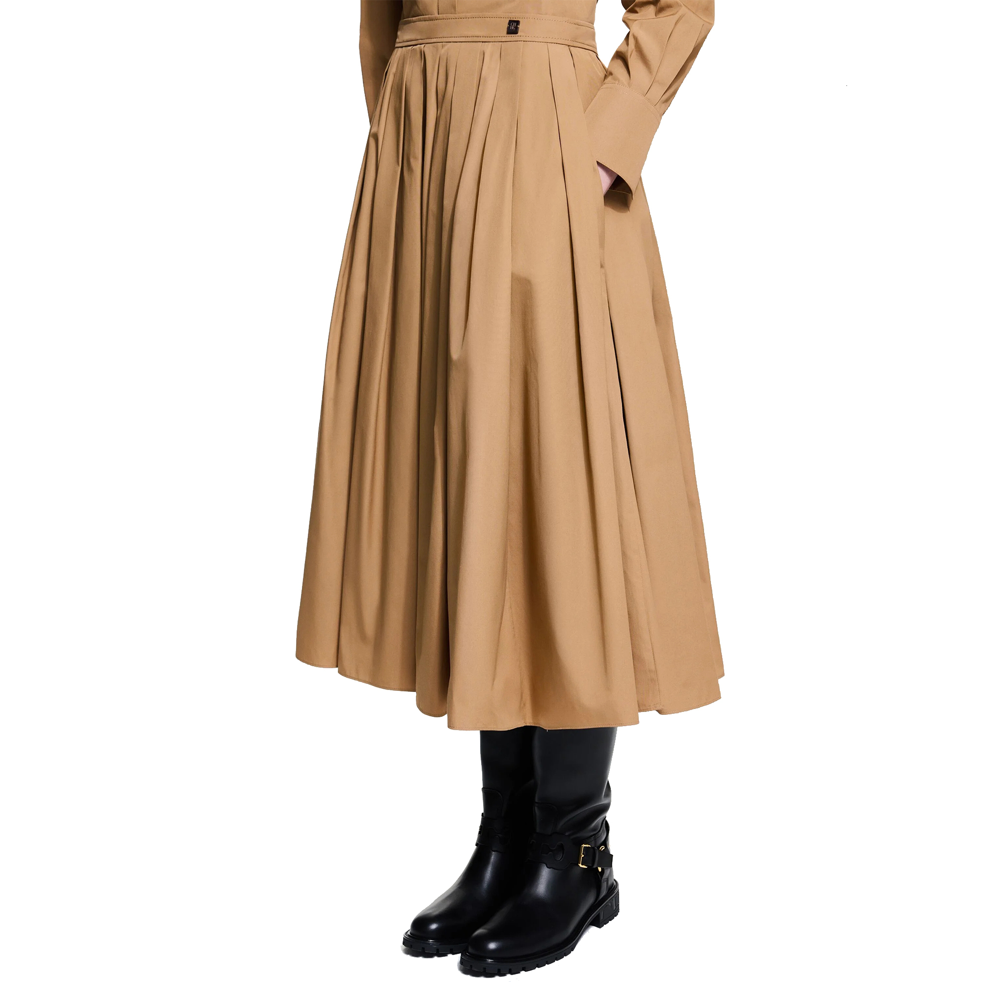 New Women Sets Long Sleeved Shirts Embroidery Design A E Pleated Skirt Temperament Casual Office Ladies Skirts Suits