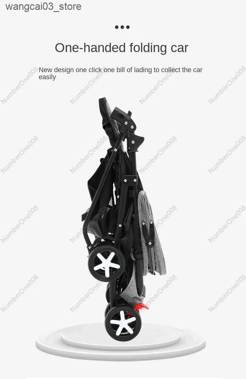 Strollers# Baby Stroller 1-3 Years Old Can Sit and Lie Down Simple Folding Ultra-light Portable Umbrella Cart Childrens Stroller L240910