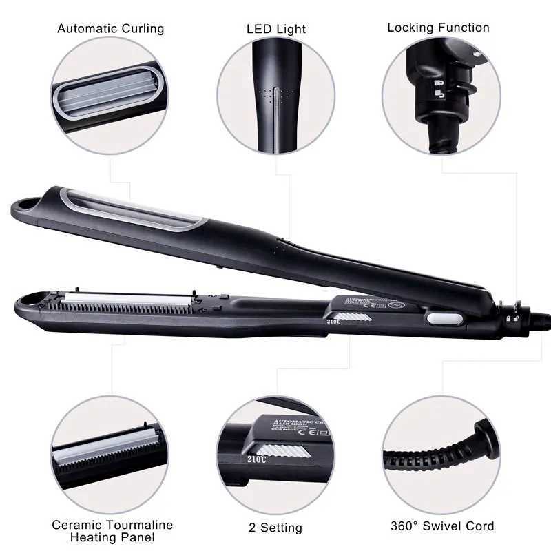 New Arrival Automatic Corn Hot Splicing Flat Iron Curling Edge Automatic Curling Ripple Curling Machine Hot Comb Hair Clip Tool Hair Clip Z241022