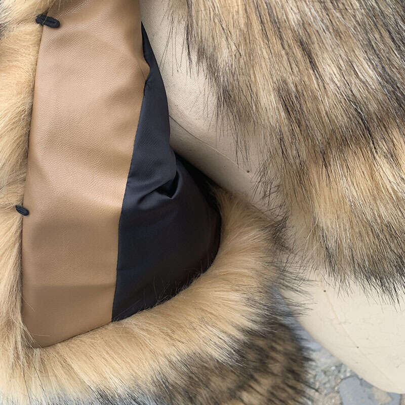 HJQJLJLS Winter New Arrival Women Crop Faux Raccoon Fur Coat Female Fashion Warm Long Sleeve Fluffy Short Furry Jacket