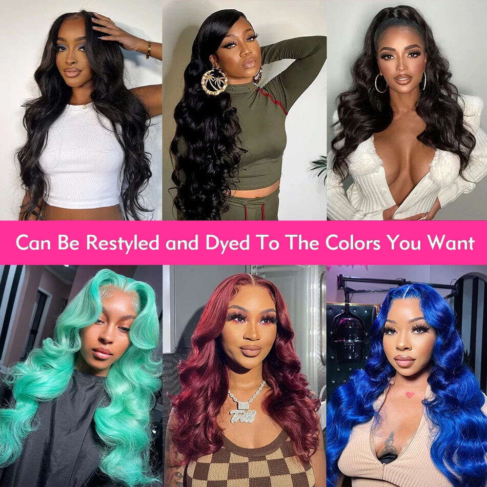 300% High Density 30inch Hd Lace Wig 13x6 Human Hair Body Wave Lace Frontal Wig 13x4 Wear and Go Glueless Human Hair For Women