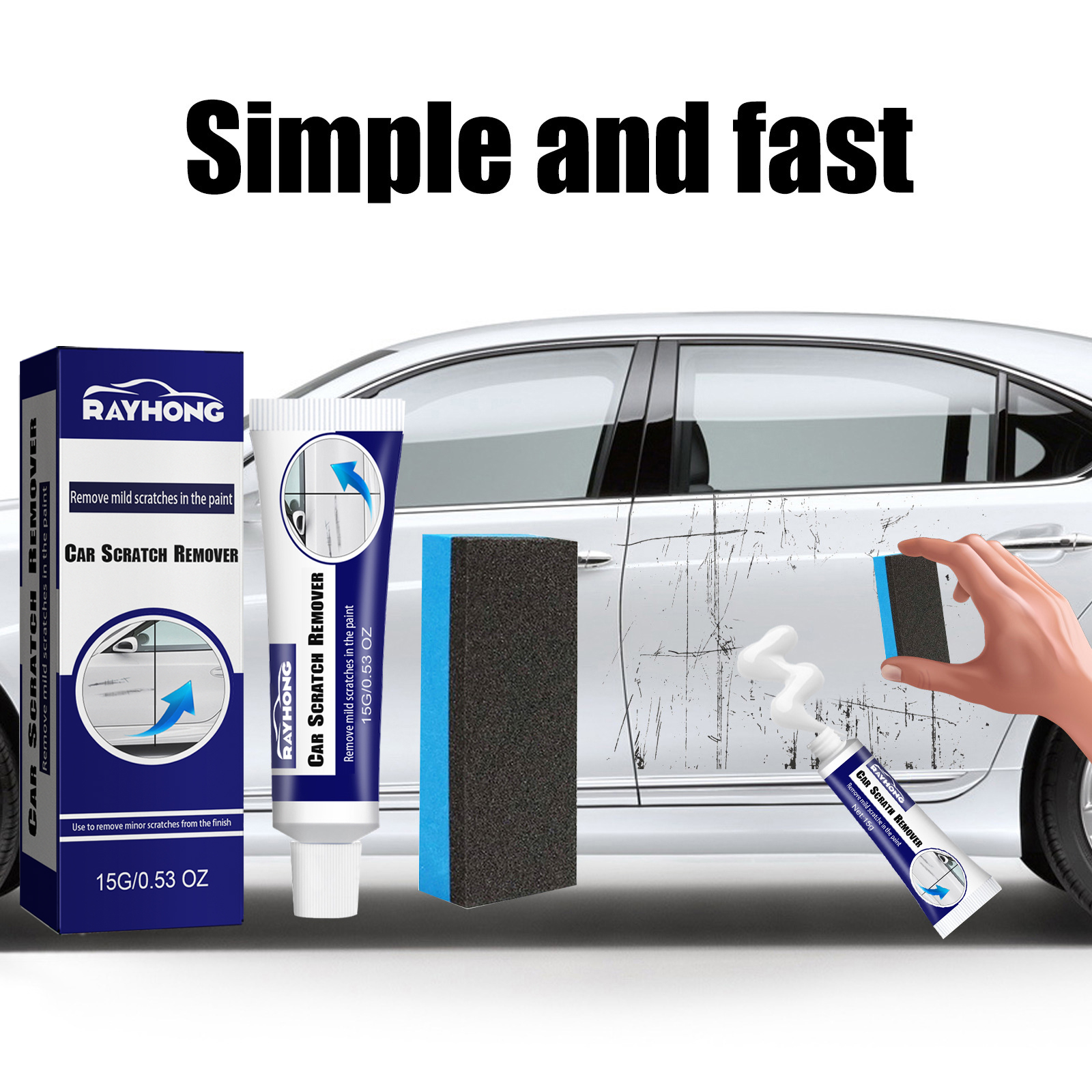 US Stock Efficient Rayhong Vehicle Scratch Restoration Toolset for Smooth Surface Renewal