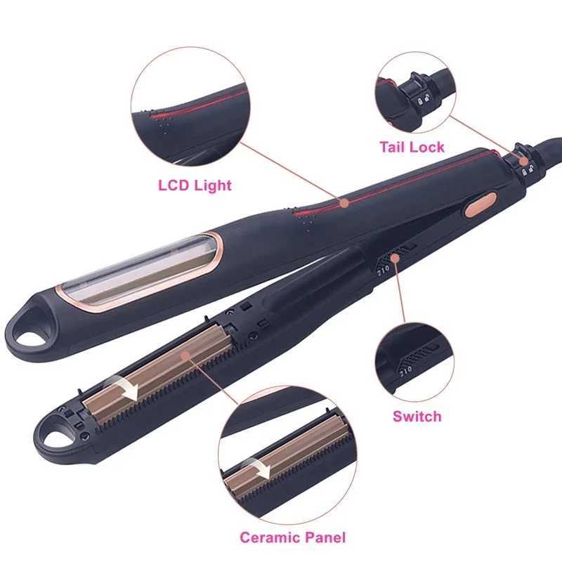 New Arrival Automatic Corn Hot Splicing Flat Iron Curling Edge Automatic Curling Ripple Curling Machine Hot Comb Hair Clip Tool Hair Clip Z241022