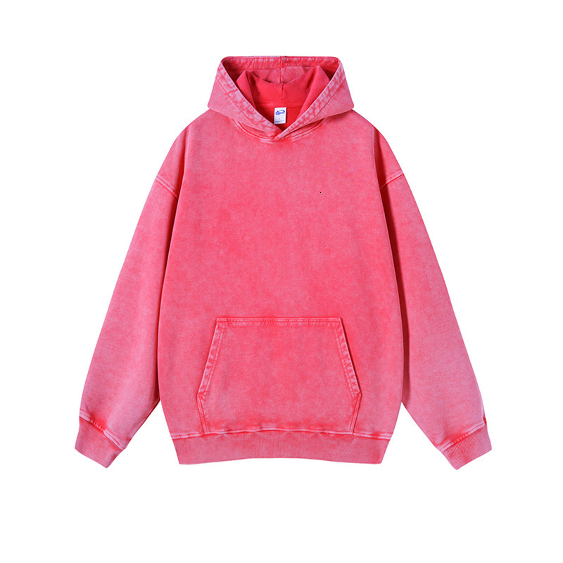 Men's hoodie, autumn and winter solid color hooded men's and women's sportswear, hip-hop pullover, casual sports top, plus size loose f