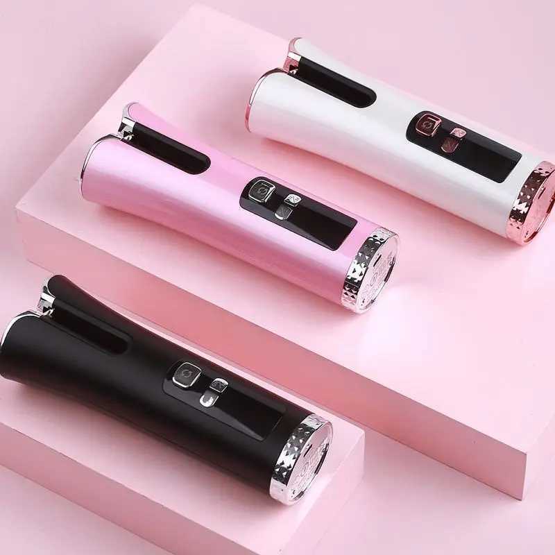 New Arrival Automatic Curling Iron Cordless Curler Automatic Rotating Ceramic Curler Rechargeable USB Hairpin Curling Rod Z241022