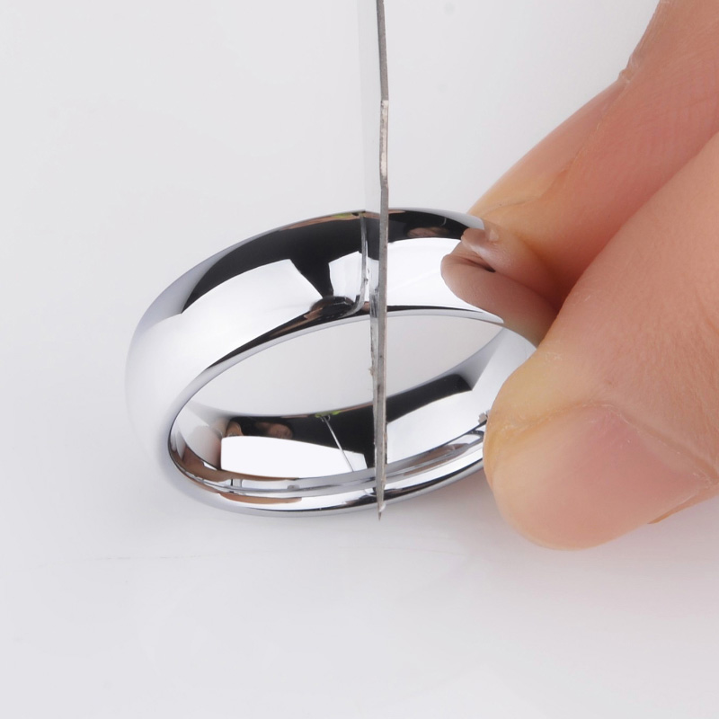 Saya men's ring silver vegan ring single tide male tungsten steel black gold tail ring closed ring female reflective male couple