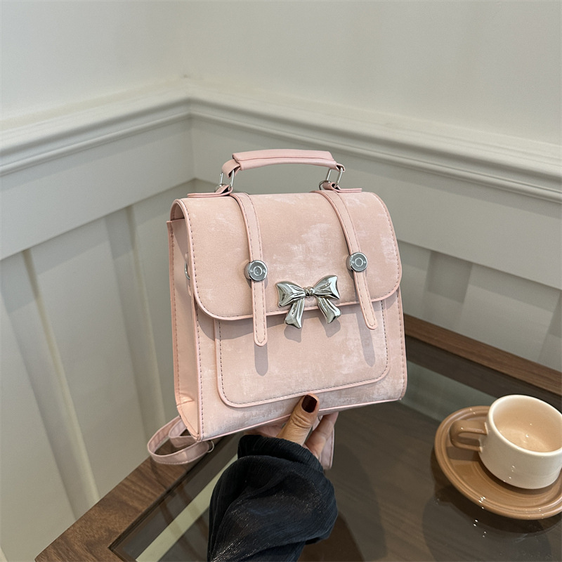 2025 Designer butterfly casual 3 2024 hand-held dual women's new niche design single shoulder crossbody small square bag free shipping