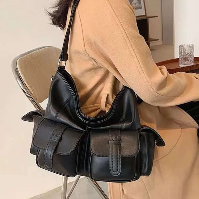 LITTLETON Capacity Large Hobo Female Handbag Shoulder Stylsih Tote Ladies Soft PU Leather Messenger Bags Women Shopper Bag