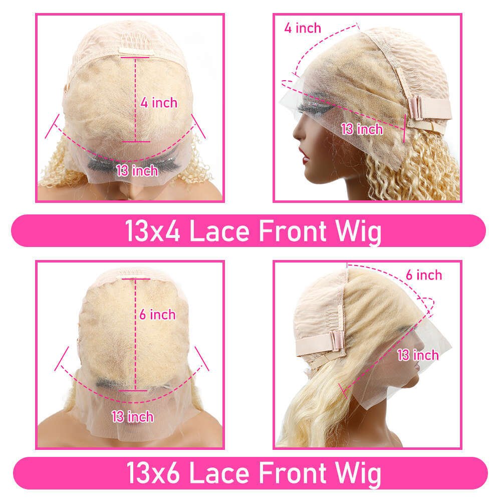 200 Density 613 Blonde 13x6 HD Frontal Wigs Colored Brazilian Straight Human Hair 13x4 Lace Front Wig For Women